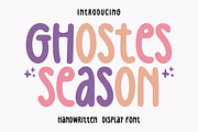 Ghostes Season - Handwritten Display, a Handwritten Font by SaktiAvellin (Thumbnail 1 of 7)