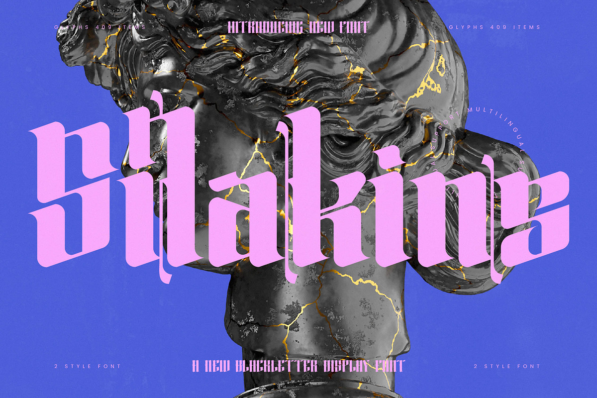 Silakins Blackletter Display, a Blackletter Font by timelesstype.co (Photo 1 of 20)