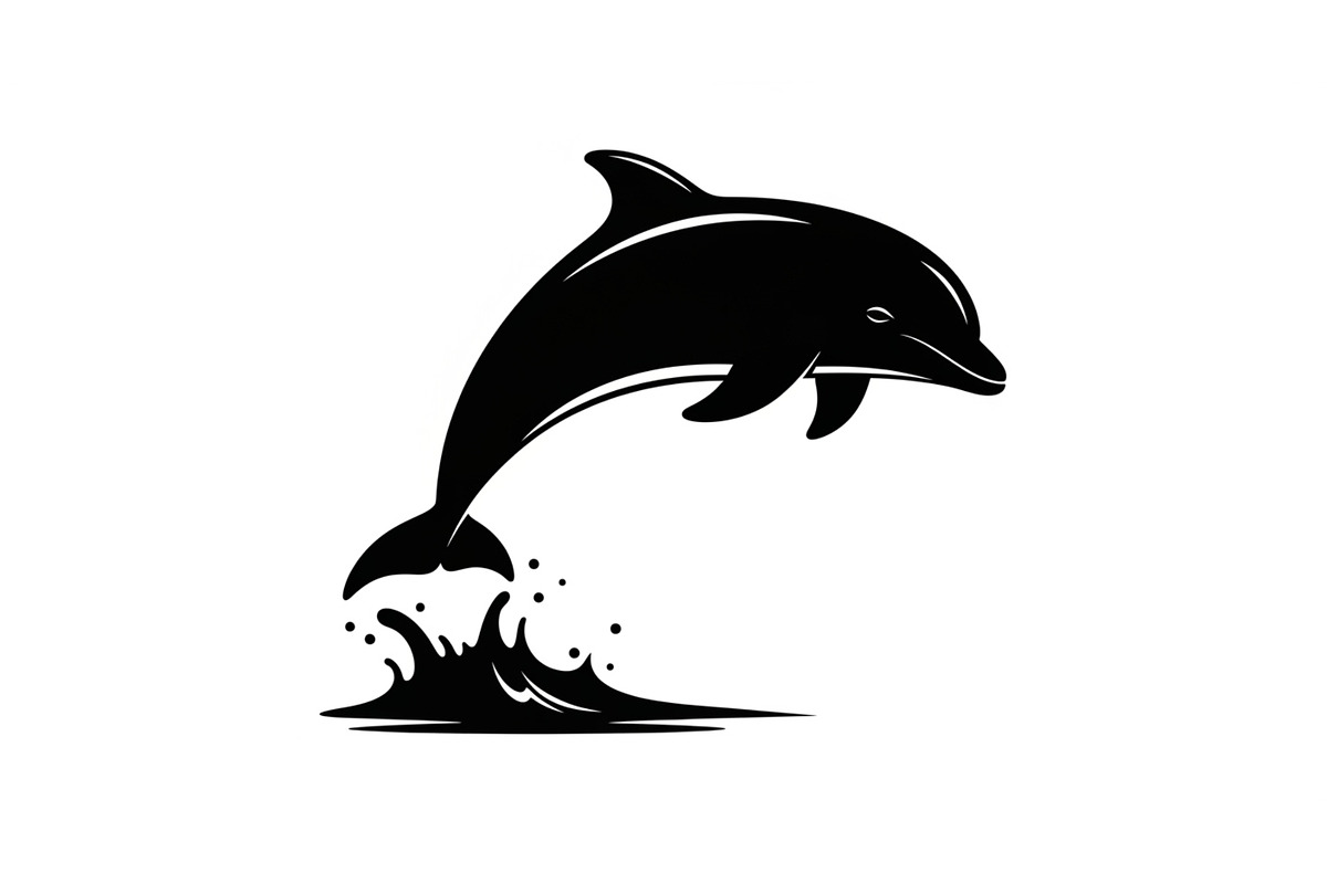 Dolphin Jumping Silhouette Vector, an Illustration by Designs_River (Photo 17 of 51)
