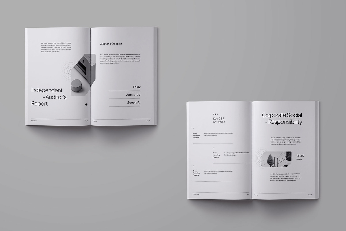 Annual Report Template - Mintech preview 4
