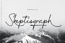 Skeptisgraph A Casual Signature Font