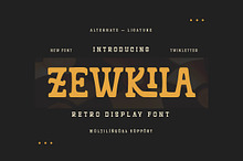 Zewkila - Retro Display Font