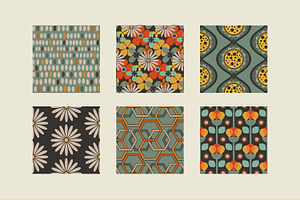 30 Retro Seamless Patterns