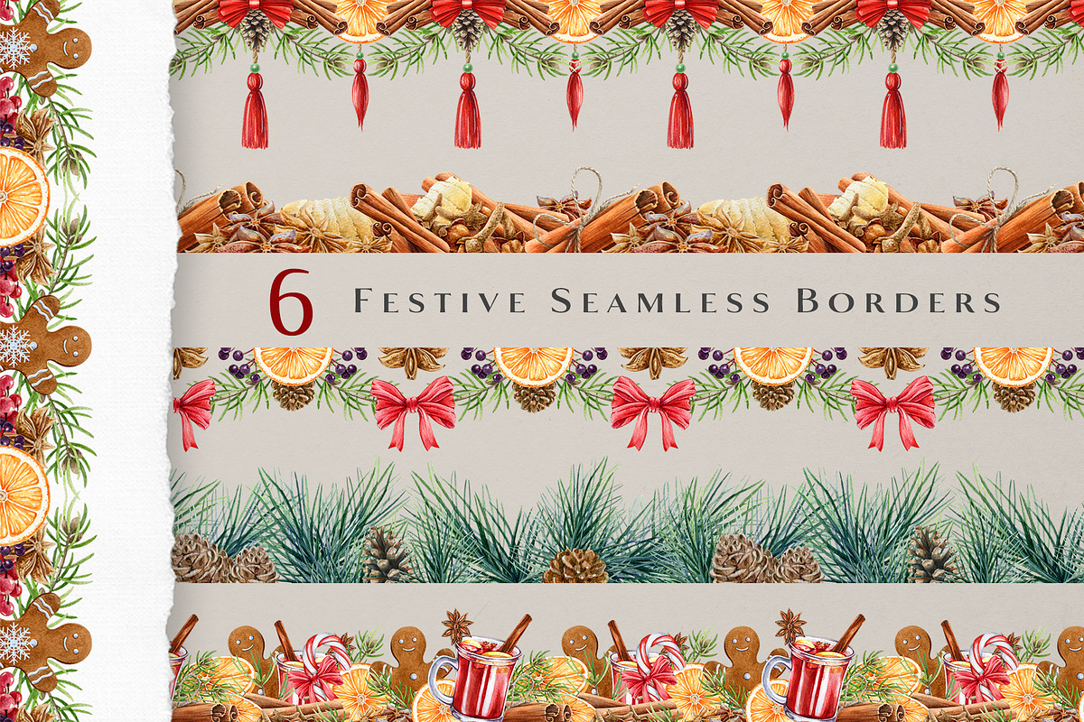 Winter Spices Watercolor Clipart, a Seasonal Illustration by AnitaPol (Photo 8 of 13)