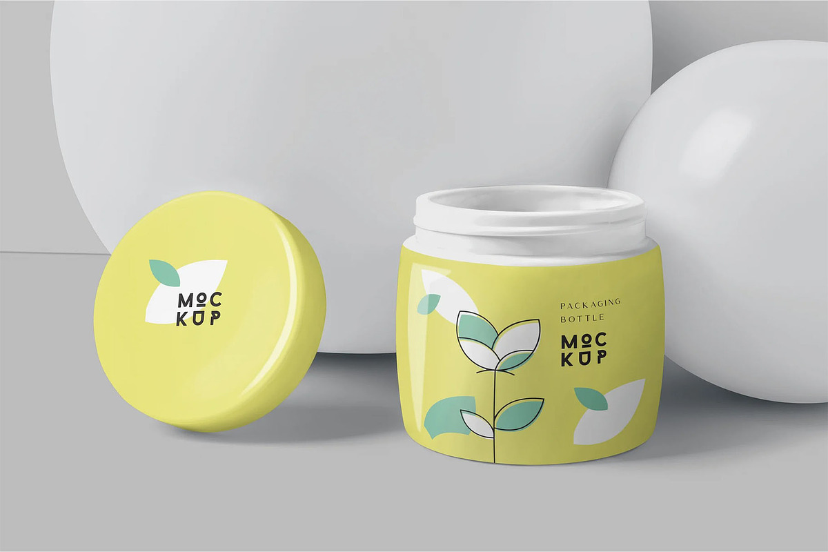 Cosmetic Packaging Bottle/Jar Mockup, a Packaging Mockup by megostudi0 (Photo 3 of 5)