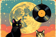 Cats Rule, an Animal Illustration by Sharon Schwalbe (Thumbnail 2 of 3)