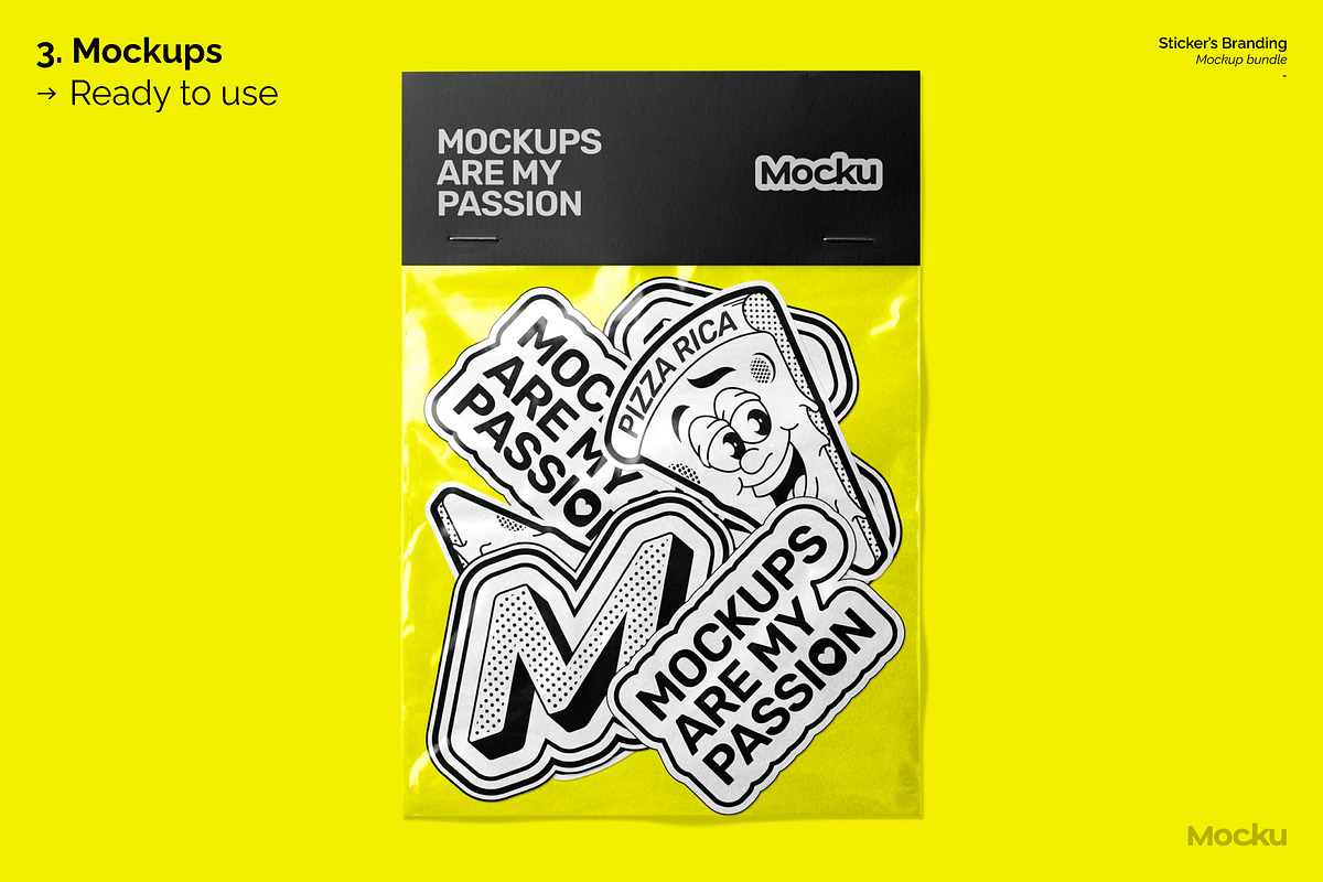 Sticker's Branding Mockup Bundle, a Packaging Mockup by Mocku (Photo 16 of 25)