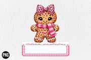 Gingerbread Girl Christmas Custom, a Seasonal Illustration by CraftArtStudio (Thumbnail 1 of 4)