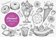 Dessert Food Illustrations, a Food Illustration by BarcelonaShop (Thumbnail 1 of 4)