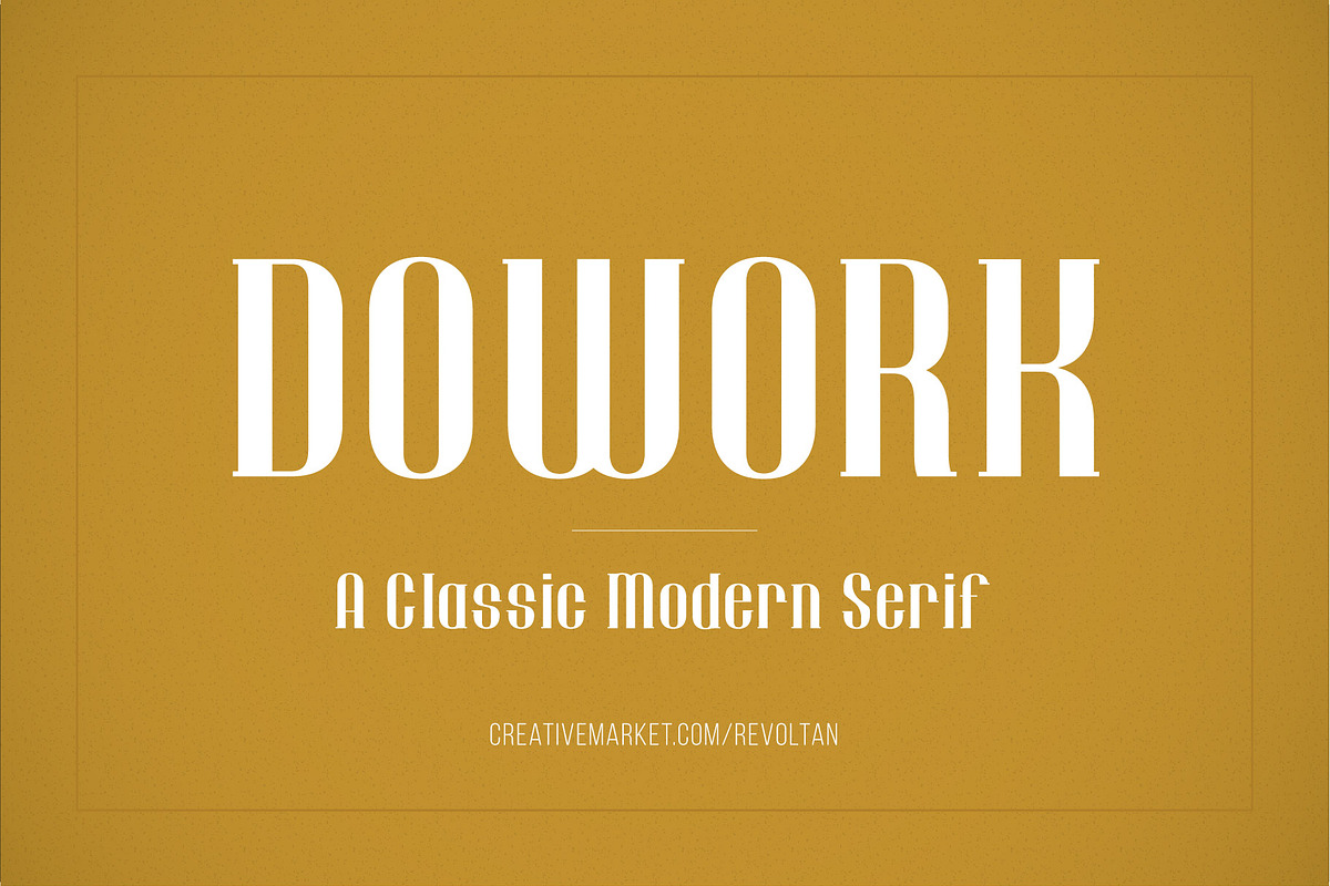 Dowork Decorative Serif
