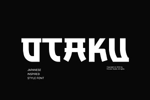 Otaku - Japanese Inspired Style Font