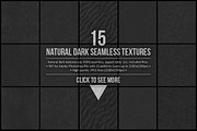 15 Natural Dark Seamless Textures, a Texture Graphic by yamonstro