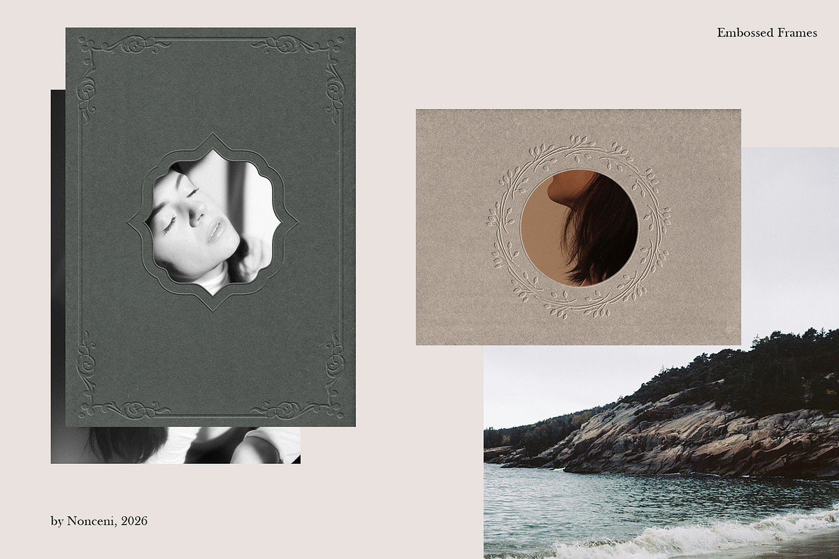 Embossed Paper Frames 33 PNG vol. 2, a Background Graphic by Nonceni (Photo 9 of 15)