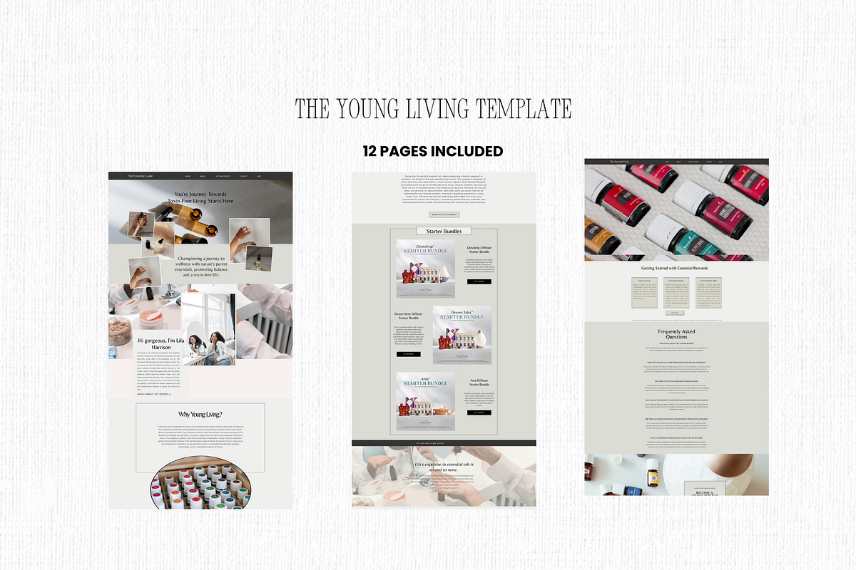 Young Living Showit Template, a Landing Page Template by Design by Alia (Photo 4 of 4)