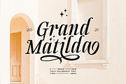 Grand Matilda Italic, a Serif Font by Typia Nesia (Thumbnail 1 of 14)