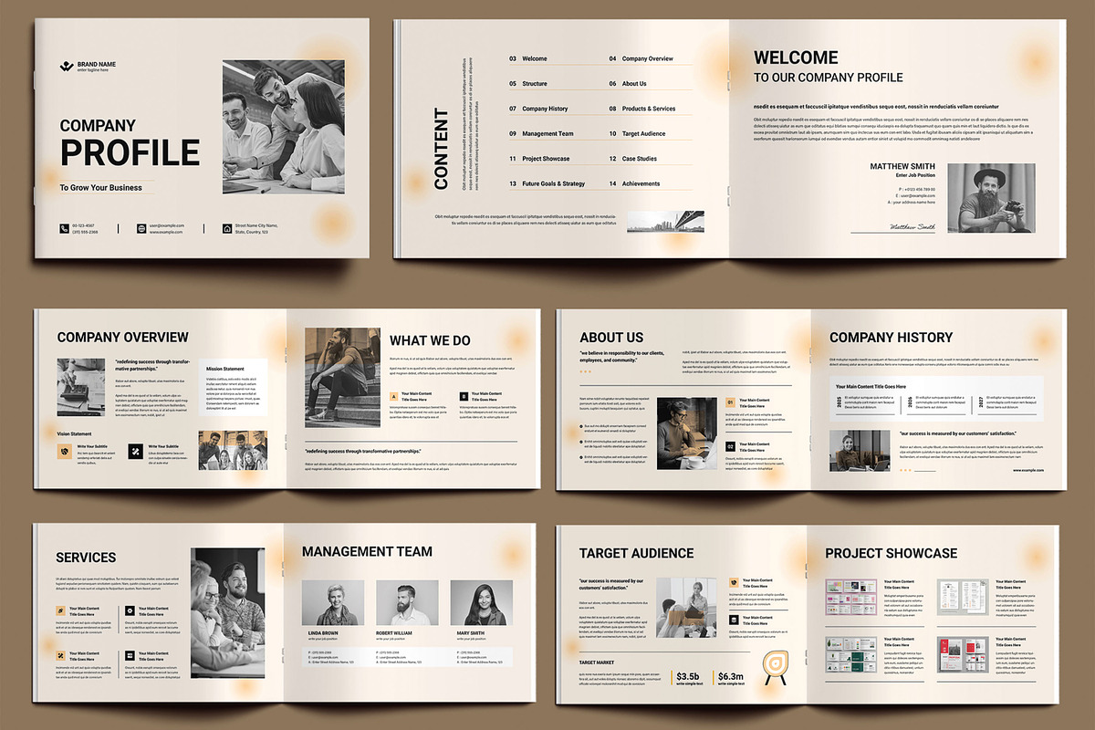 Professional Company Profile, a Brochure Template by MightyDesign (Photo 1 of 9)
