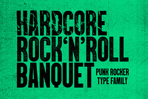 PunkRocker Font Trio