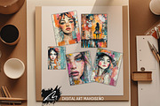 Mixed Media Girl, Lace Journal Pages, a Person Illustration by Digital Art Mahdiseño (Thumbnail 10 of 10)