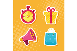 sale commercial tags, an Object Illustration by studiogstock