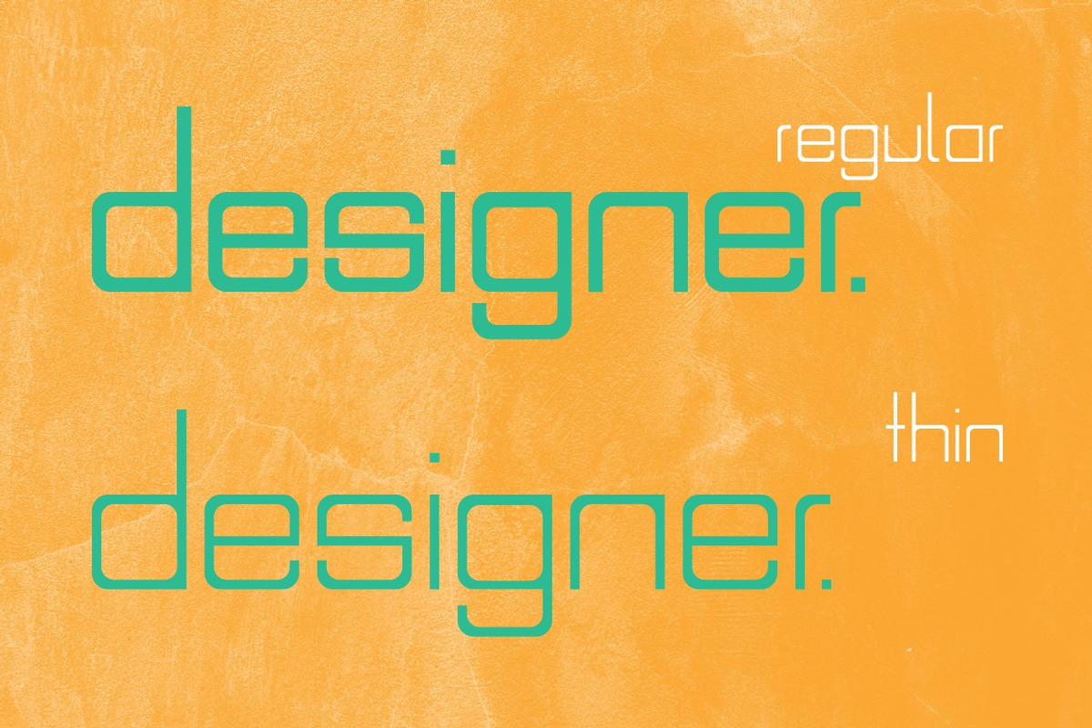 Designer Typeface preview 2