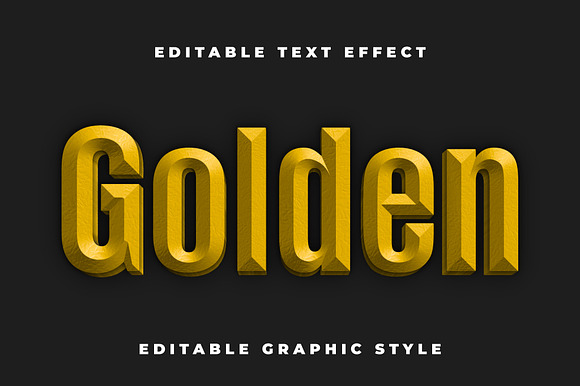 Gold 3D Engraved Text Effect preview 5