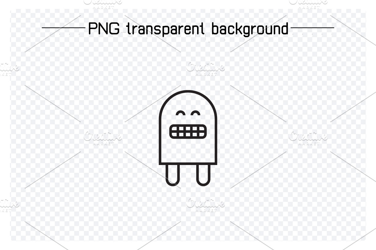 Cartoon Monster Avatars Set, an Outline Icon by Designfour (Photo 4 of 7)