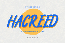 Hacreed - Handwritten Font