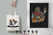 Post apocalyptic old school tattoo, a Background Graphic by intueri (Thumbnail 7 of 7)
