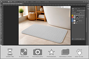Bath Mat Family Bathroom PSD, a Household Mockup by Bruno's Shop (Thumbnail 2 of 3)