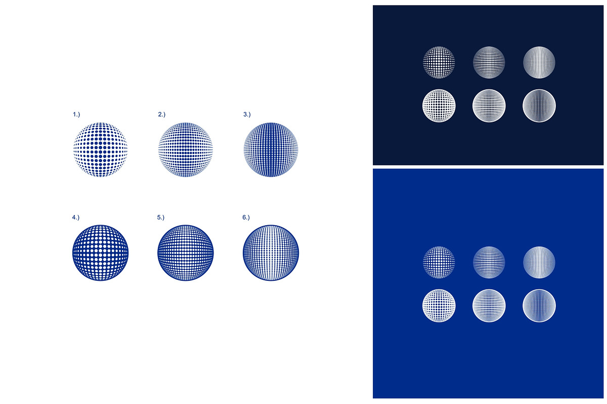 Set Global Sphere Halftone Logo, a Branding & Logo Template by ika trisiana (Photo 1 of 2)