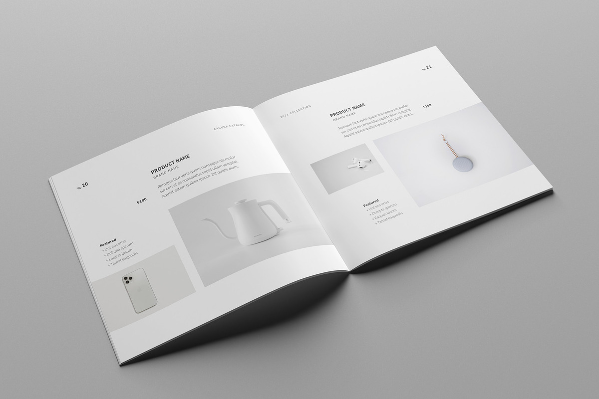 Minimal Square Catalog, a Brochure Template by Meenom Templates (Photo 4 of 14)