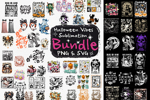 MEGA Halloween Sublimation Bundle, a Graphic by ollalya