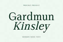 Gardmun Kinsley Modern Serif Font