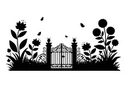 Garden Bunny Silhouette Bundle, an Illustration by jahid234 (Thumbnail 40 of 48)