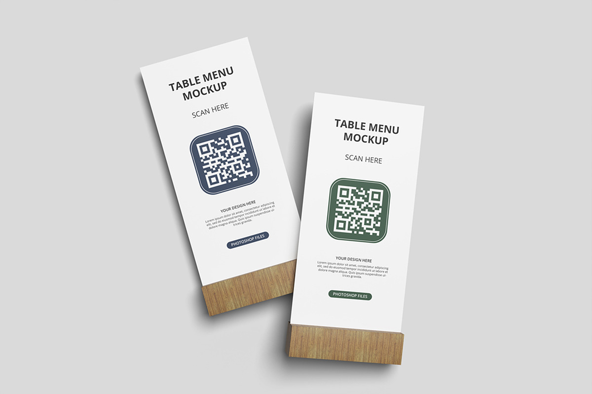 Realistic Table Menu Mockup PSD, an Advertising Mockup by MA-KING_ART (Photo 5 of 5)