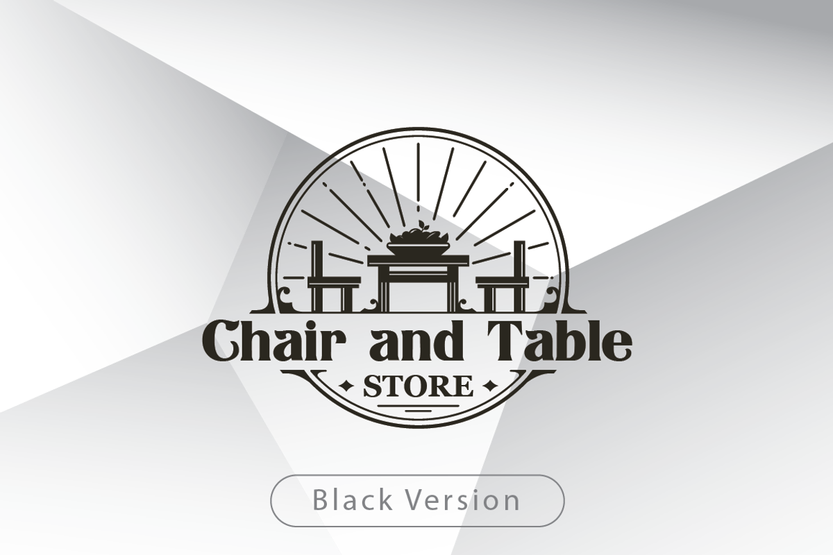 Chair and Table Store Logo, a Branding & Logo Template by Heavtryq Design (Photo 4 of 4)