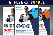 Global Business Flyers Bundle, a Flyer Template by Graphic Templates (Thumbnail 1 of 6)