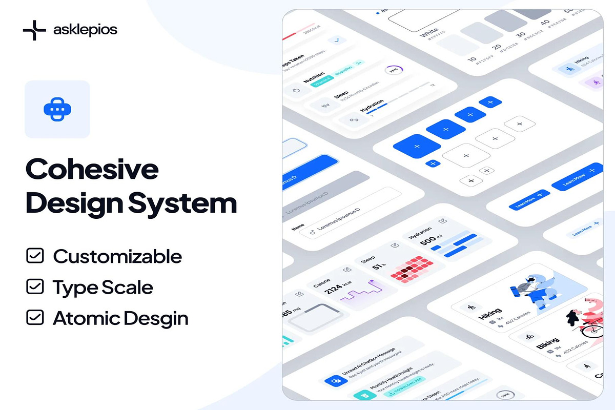 asklepios AI Healthcare Wellness App, an UI Kit Template by Creative Perspective (Photo 5 of 8)