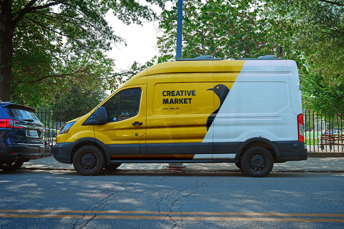 Vehicle Wrap Photoshop Template, an Advertising Mockup by SUH-NY (Photo 1 of 22)
