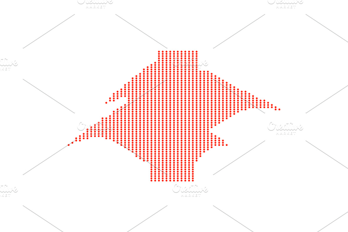 Red Halftone Star Pattern, a Pattern Graphic by Design Store (Photo 1 of 3)