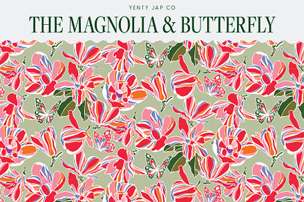 The Magnolia & Butterflies