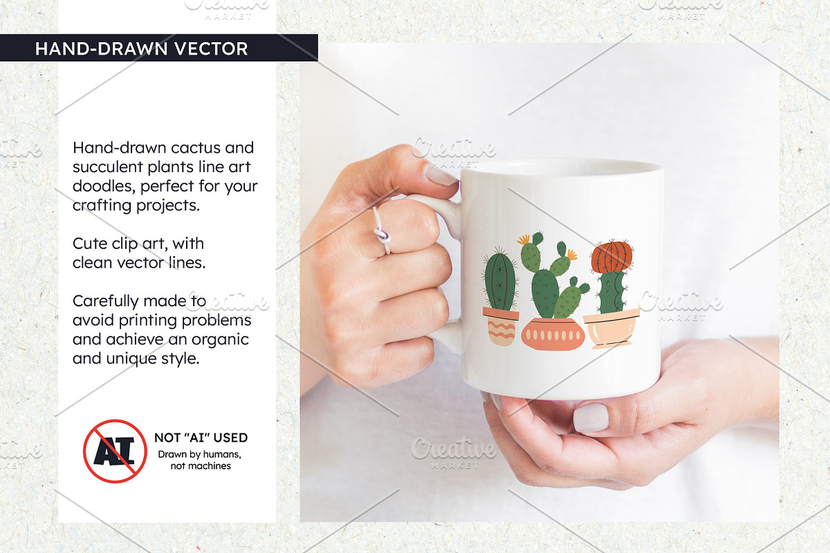 Cactus & Succulent Clip Art, an Object Illustration by insemar (Photo 2 of 4)