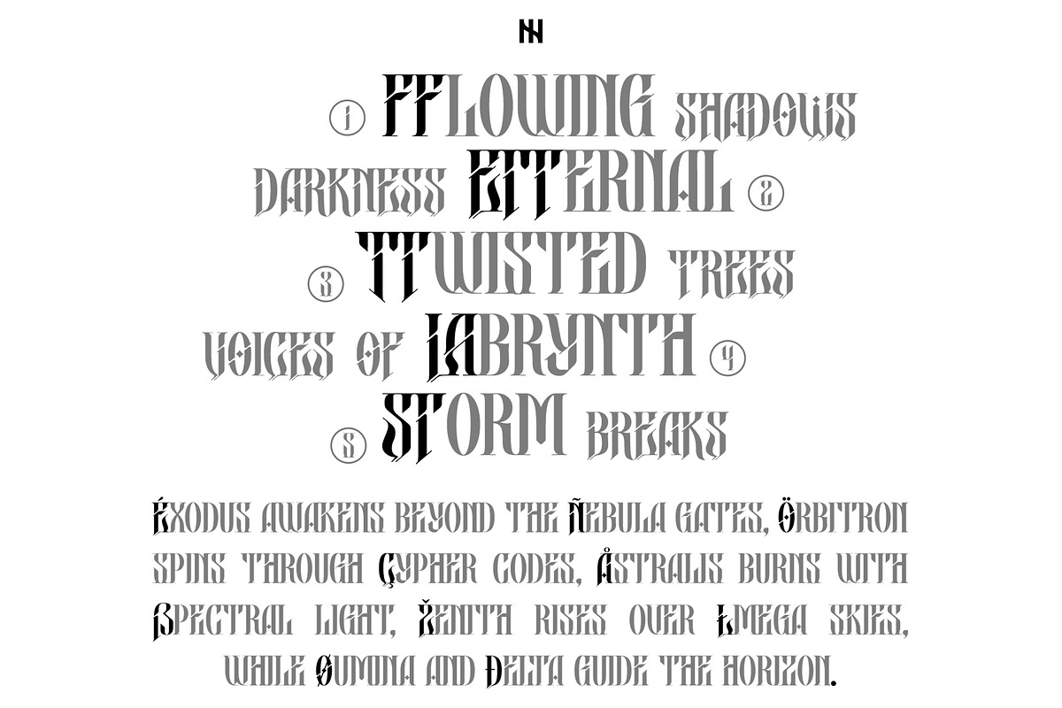 Xylver - Blackletter Font, a Blackletter Font by Inviline.co (Photo 4 of 14)