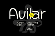 Avilar - Display Font, a Sans Serif Font by Uncarving (Thumbnail 1 of 12)