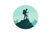 Mountain Explorer 12 Silhouette Set, an Object Graphic by yasushie (Thumbnail 5 of 13)