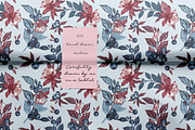 Blueberry vector patterns set, a Pattern Graphic by FleurArt (Thumbnail 7 of 11)