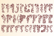104 Art Nouveau Corners and Frames, a Decorative Illustration by Stanislav Kharchevskyi (Thumbnail 3 of 6)