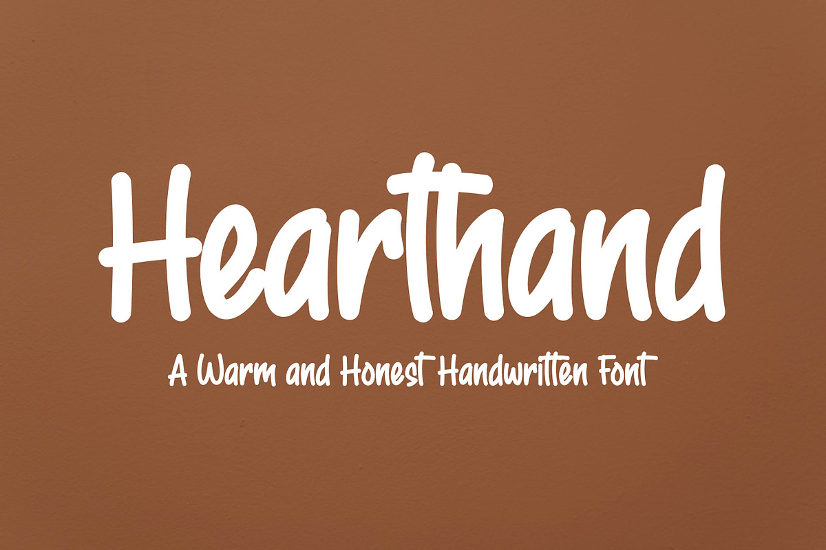 Hearthand - Casual Handwritten Font, a Font by Gumrega Studio (Photo 1 of 7)