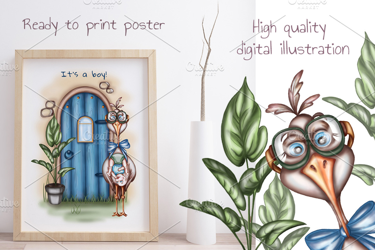 Boy's Collection baby shower kit, a Decorative Illustration by artdreamer (Photo 3 of 6)