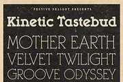 GustoBrite Family: retro slab fonts, a Slab Serif Font by Ekloff (Thumbnail 5 of 7)